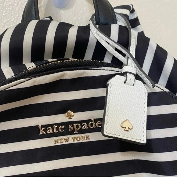 Kate Spade Watson Lane Hartley Striped Kate Spade Backpack daypack - Picture 2 of 12